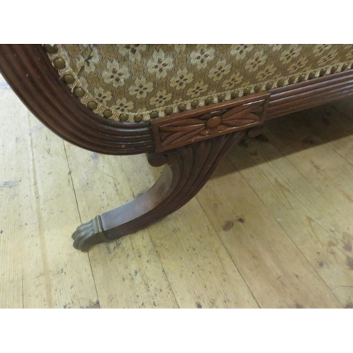 384 - Victorian Mahogany Framed two seater Couch