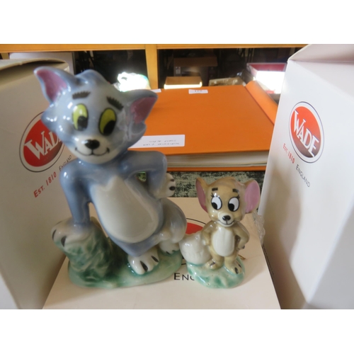 258 - Three Boxed Wade Figures, Lady and Tramp, Felix Cat, Tom and Jerry