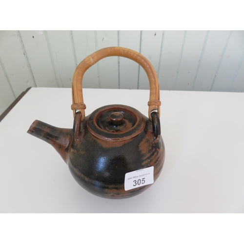 305 - Vintage Bernard Leach Teapot (stamped)