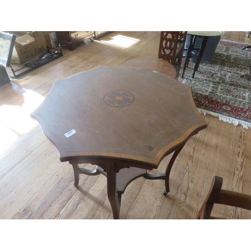 408 - Inlaid Mahogany Occasional Table