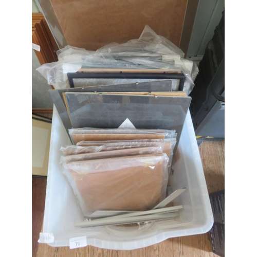 70 - Large quantity of various frames