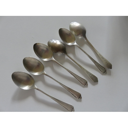 96 - Six Silver Tea Spoons