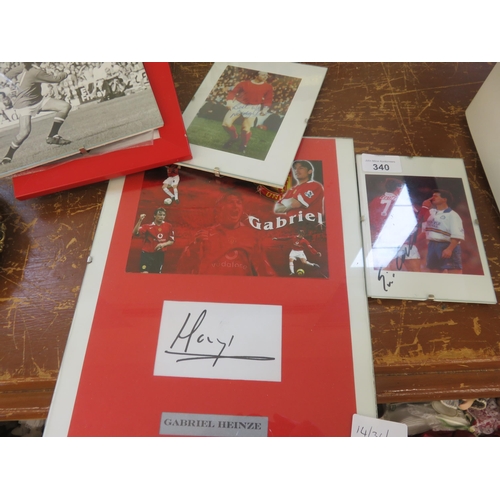 340 - Quantity of Manchester United Signed Photos