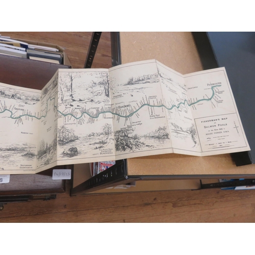 401 - Dee Fisherman's Map of Salmon Pools On The River Dee by Maude Parker. RWA 1931.   Pull Out Map In Or... 