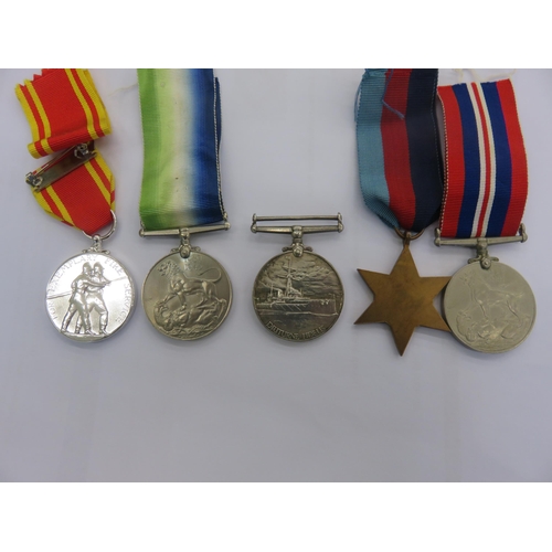 134 - W.W.2 Service, Royal Fleet Reserve Service.   W.W.2 Sta and Fire Brigade Service