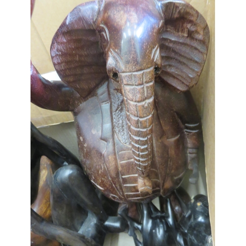 241 - Two Boxes of Elephant Figures