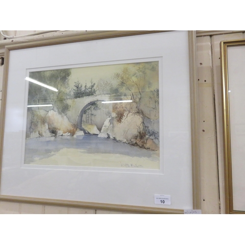 10 - Framed Watercolour A 'LAALVA Signed Keith MacHattie