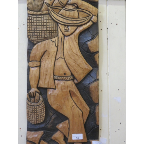 16 - Carved Wood Panel 