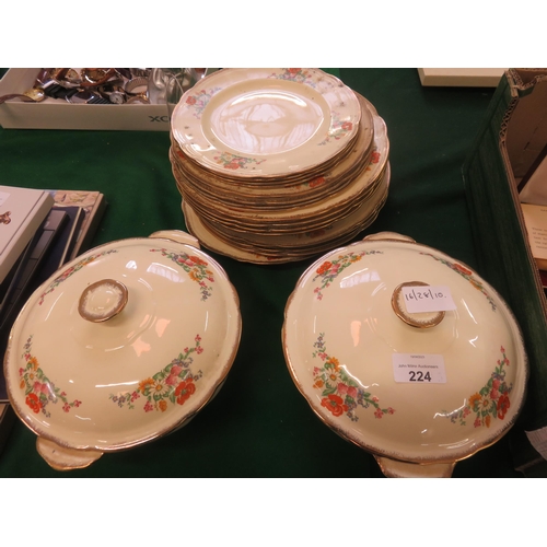 224 - Part Set of Meakin Dinnerware