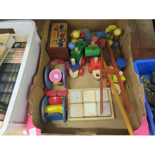 246 - Box Containing Wooden Childrens Toys