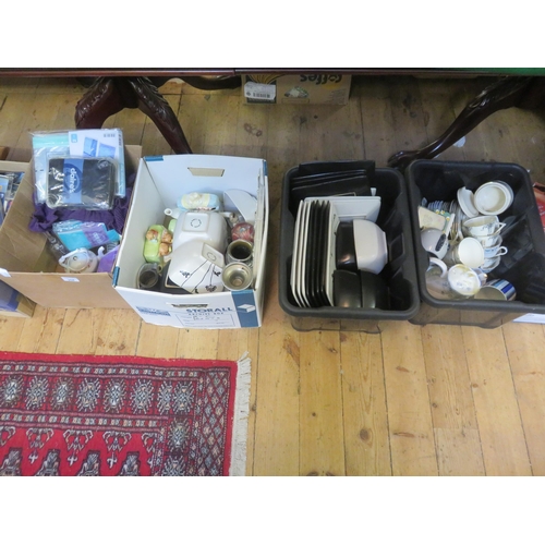 254 - Four Boxes of Bric-a-Brac and Jacket