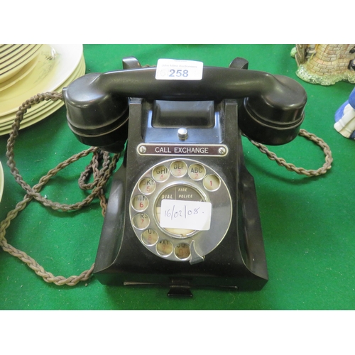 258 - Bakelite Telephone