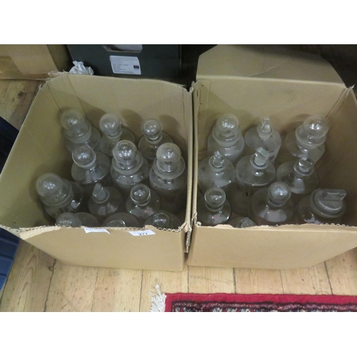 277 - Two Boxes of Antique Chemistry Bottles