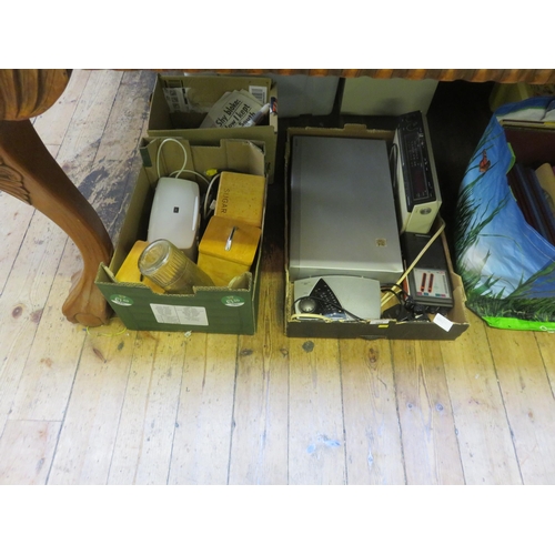 302 - Box With Electricals, D.V.D. Player, Radios etc