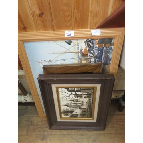 438 - Three framed Pictures