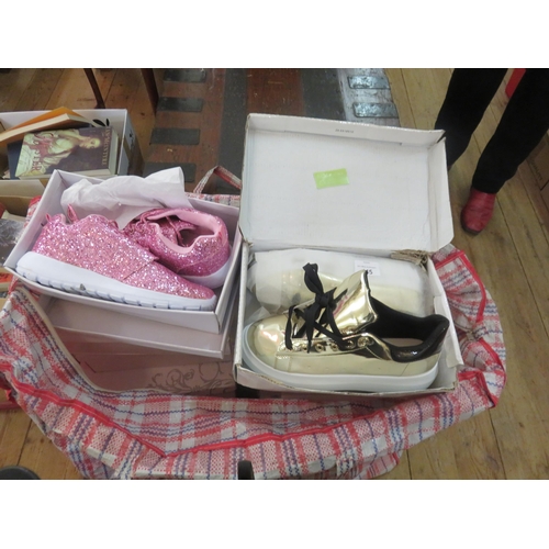 445 - Large Lot of New Boxed Ladies Shoes and Trainers - Mostly sizes 36-40