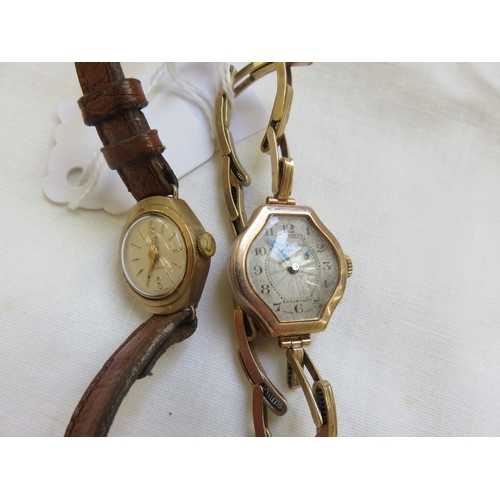 100 - 9ct Gold Cocktail Watch, 9ct Gold Cased Cocktail Watch