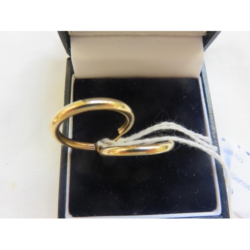 153 - Pair of 14ct Gold Hoop Earrings