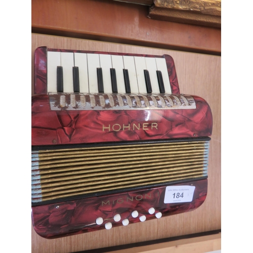 184 - Miniature Hohner Accordion