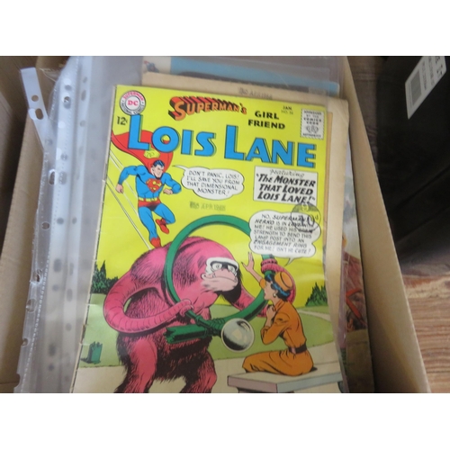 Box of Vintage Comics, DC, Superman Etc