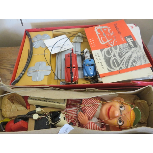 204 - Boxed Variano Scalectrix Type Set and Boxed Marionette