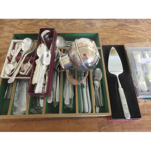 206 - Quantity of Plated Cutlery