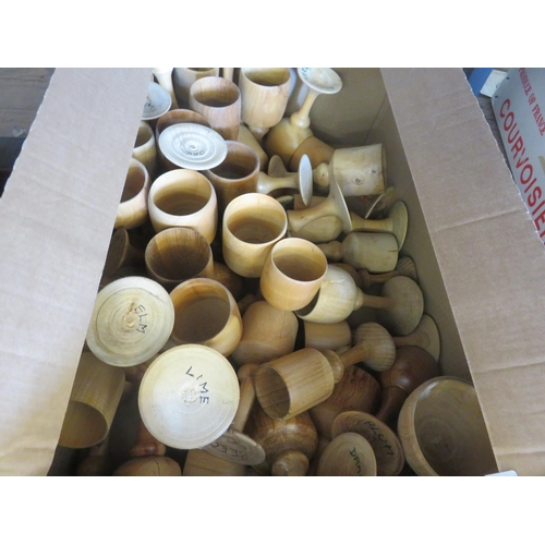 219 - Three Boxes of Woodenware