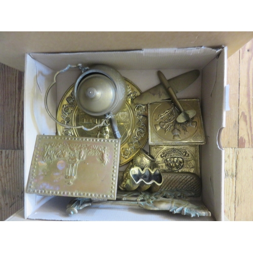 221 - Box of Brassware