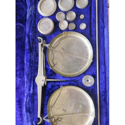 227 - Cased Set of Scales and Weights