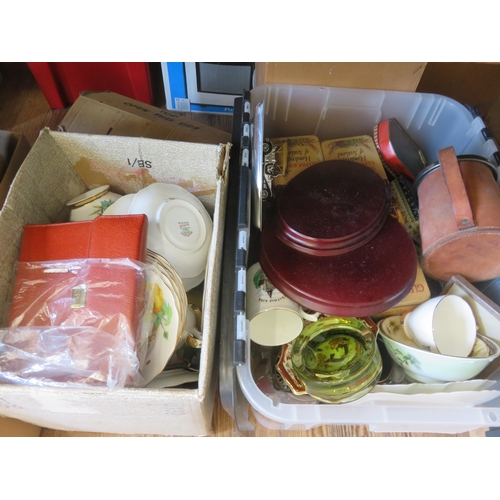 275 - Four Boxes of Bric-a-Brac, Plate, Dinnerware etc