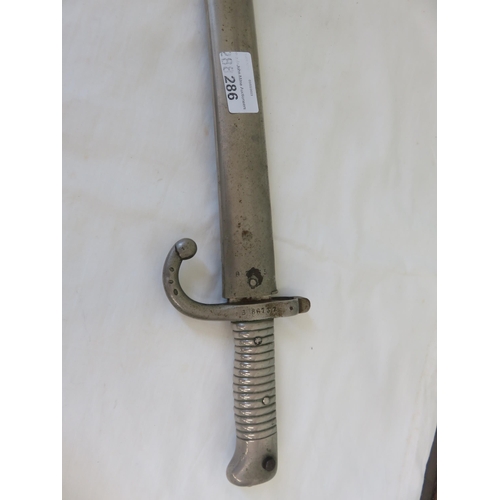 286 - Late 19th Century Military Bayonet