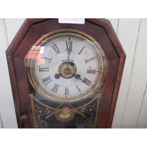 350 - Wooden Cased Mantel Clock