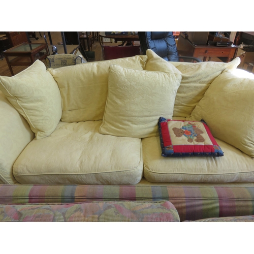 423 - Upholstered Two Seat Couch with Loose Covers