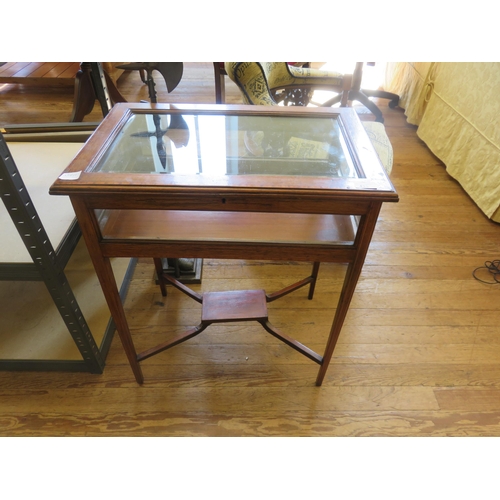 435 - Edwardian Glazed Display Case