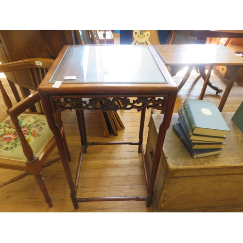 438 - Chinese Carved Hardwood Occasional Table