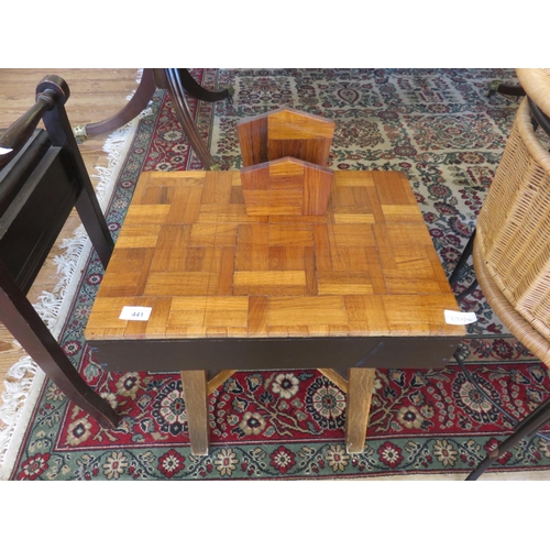 441 - Parquetry Occasional Table