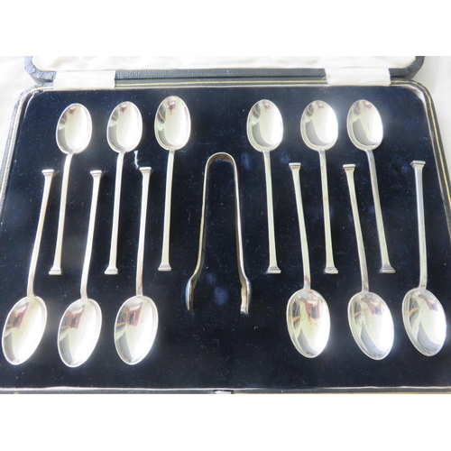 61 - Set of twelve Silver Teaspoons