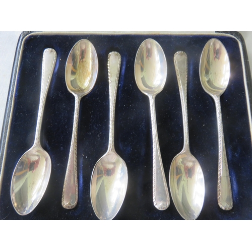 68 - Set of Six Silver Teaspoons