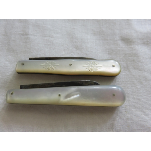 77 - Two Silver Fruit Knives