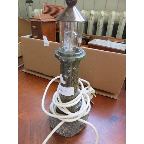 372A - Granite Novelty Lighthouse Table Lamp