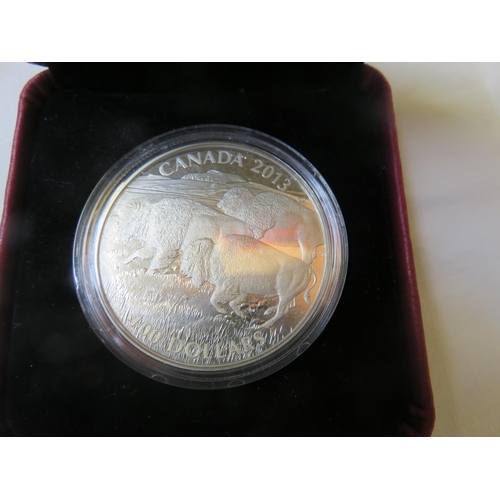 69 - Canadian Fine Silver 2013 100 Dollar Coin