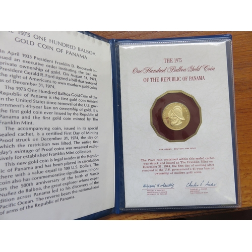 85 - 21.6ct. 8.16gram Panama One Hundred Balboa Gold Coin