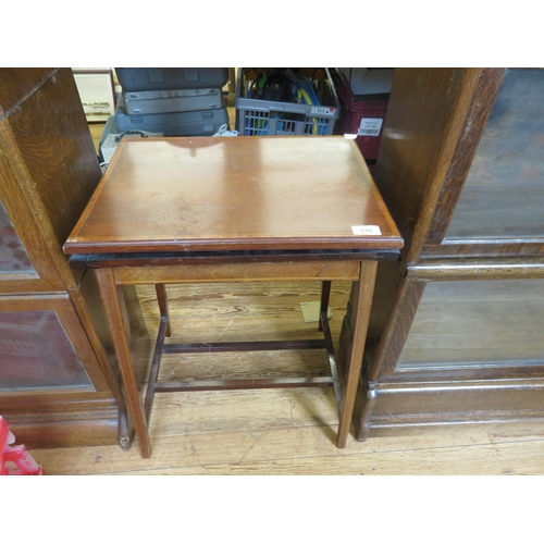 510 - Inlaid Mahogany Lift Over Tea Table