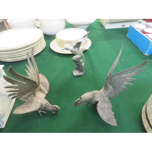 296 - Three Metal Bird Figures