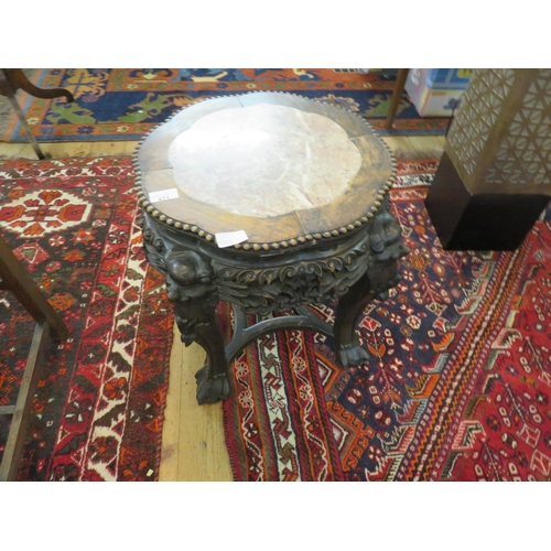 471 - Hardwood Chinese Occasional Table