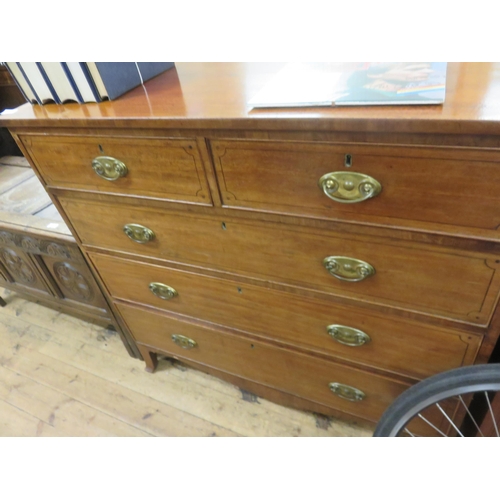 476 - Large Mahogany Chest of Three Long and Two Short Drawers