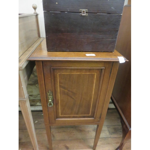 480 - Inlaid Mahogany Pot Cupboard