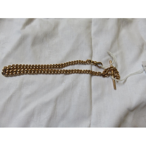 63 - 9ct Gold Albert Watch Chain 45grams