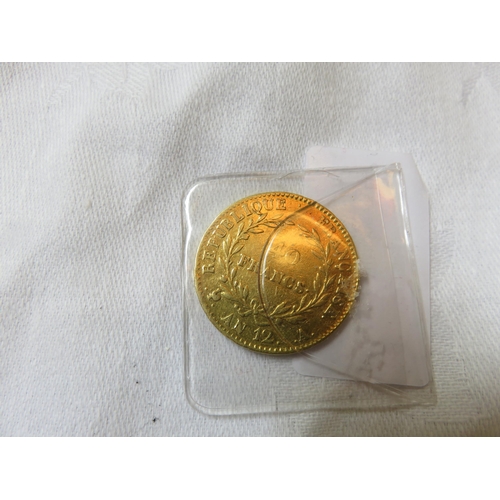 82 - French 40 Franc Gold Coin