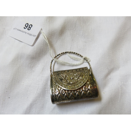 86 - Miniature Silver Purse